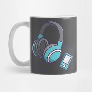 headphone and airpods Mug